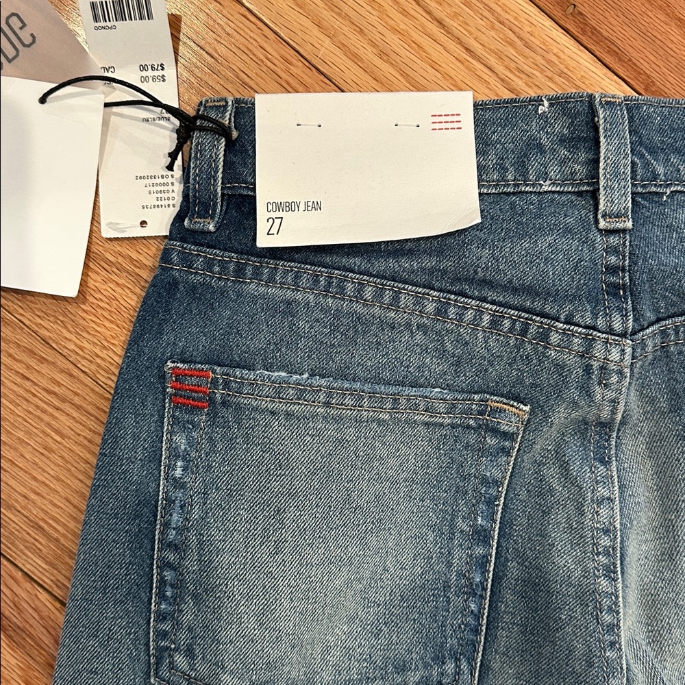 Urban Outfitters BDG Classic Blue Women's Cowboy Jeans 100% Cotton NWT 27/4 - Picture 7 of 7
